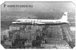«МОСКВА», Первый опытный Ил-18 в полете над теперешним Ленинским проспектом, ИЛ-18, История авиации, просмотров: 1994